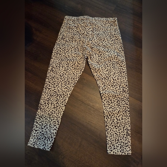 Banana Republic Black and Cream Leopard Print Skinny Pants High Rise NWT - Picture 8 of 8